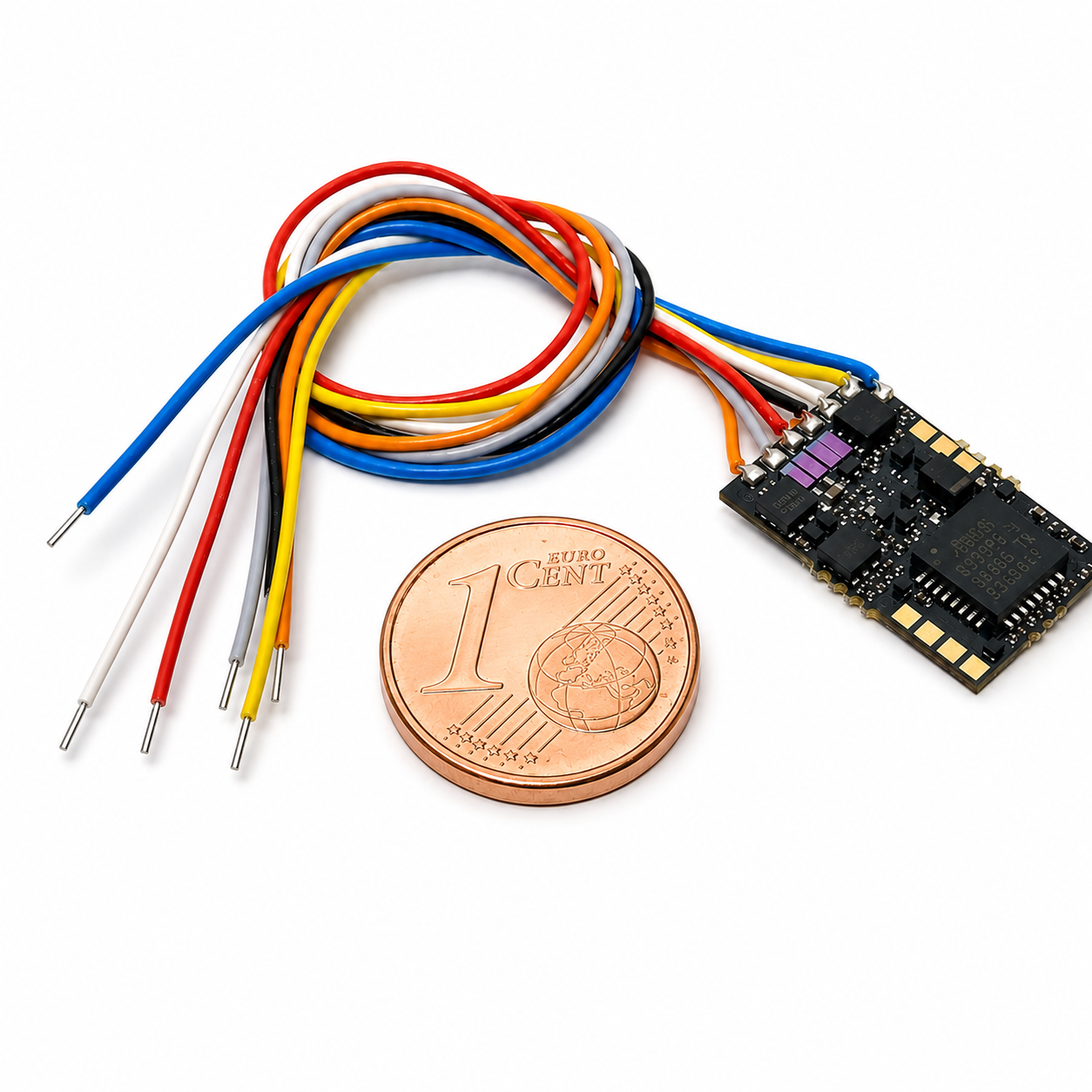 N Lokdecoder DCC und Motorola mit 100mm Kabel