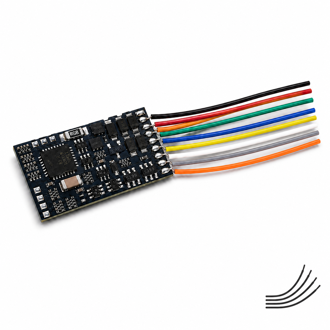 H0 Lokdecoder DCC und Motorola mit 150mm Kabel