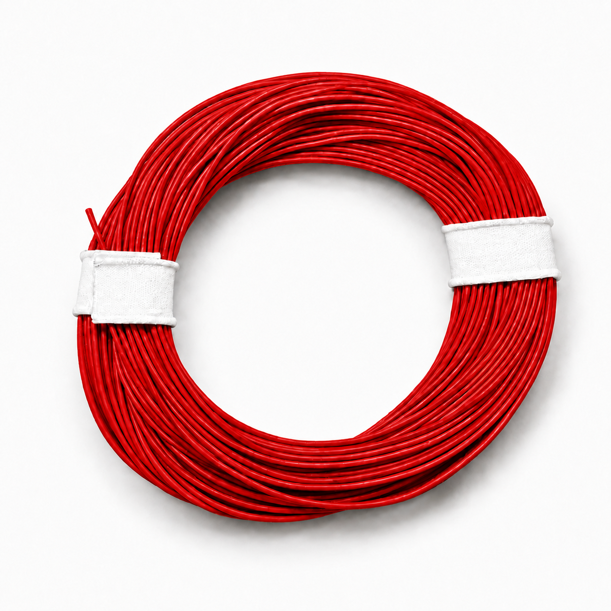 10 Meter Kabel 0,05mm² Rot